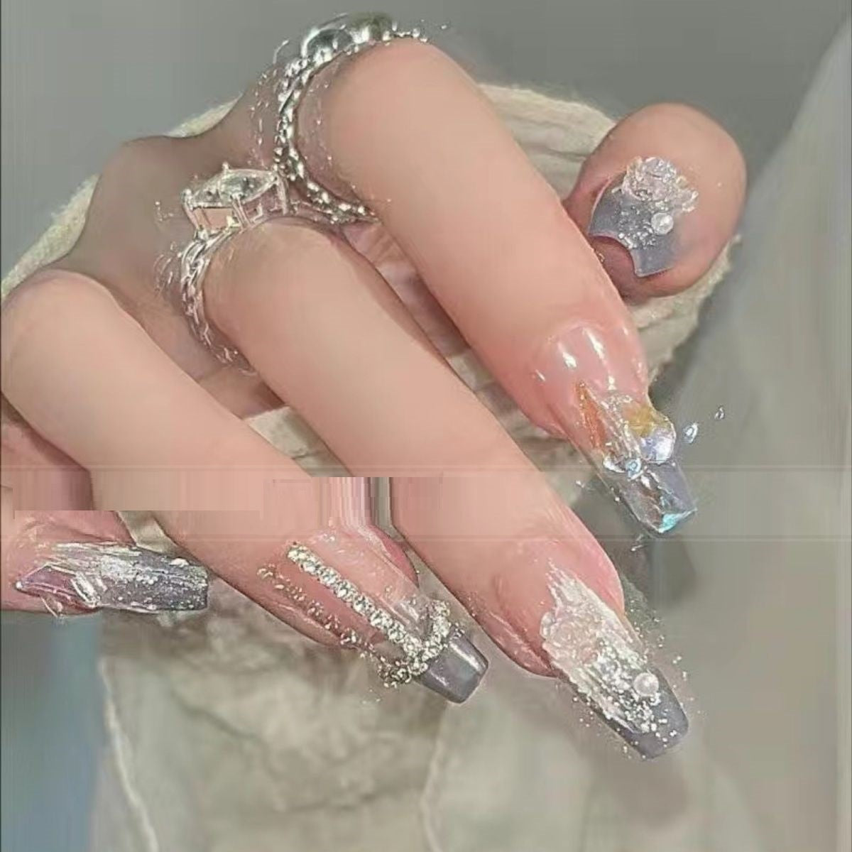 Advanced Bride Hand Customized False Nail Patch Advanced Bride Hand Customized False Nail Patch